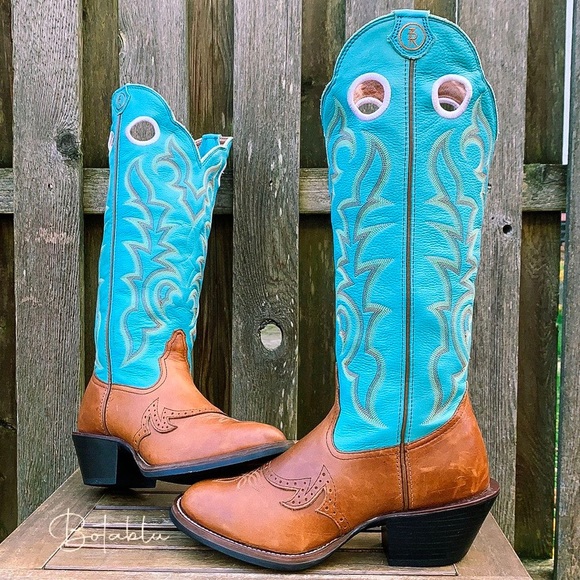 Tony Lama Shoes - TONY LAMA Buckaroo 3R Tall Knee High Cowgirl Cowboy Western Boots, Size 9.5